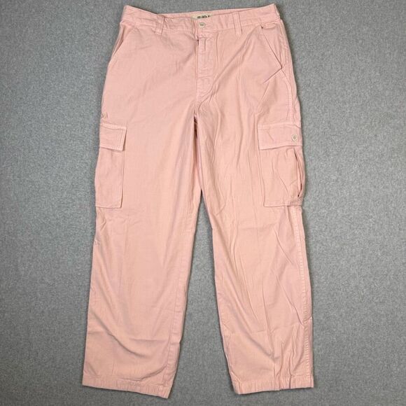 Madewell Women's Size 30 Pink Cargo Ankle Length Pants 29" Inseam - Picture 1 of 8